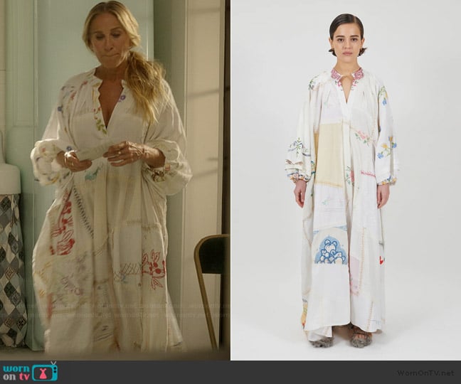 By Walid Embroidered Dress worn by Carrie Bradshaw (Sarah Jessica Parker) on And Just Like That