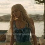 Cadence’s black gingham check swimsuit on We Were Liars