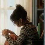 Cadence’s black striped top on We Were Liars