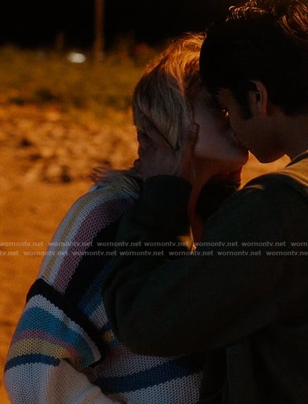 Cadence's striped hoodie on We Were Liars