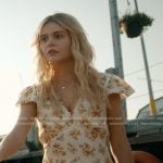 Cadence’s white floral v-neck mini dress on We Were Liars