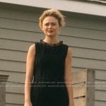Cadence’s black sheer ruffle mini dress on We Were Liars