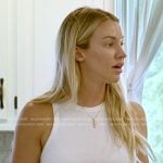 Calah’s white crop tank top on The McBee Dynasty Real American Cowboys