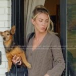 Calah’s cable knit cropped cardigan on The McBee Dynasty Real American Cowboys