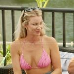 Calah’s pink striped bikini on The McBee Dynasty Real American Cowboys