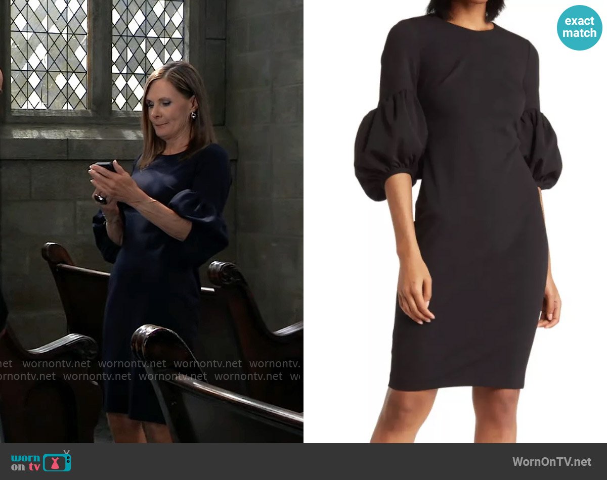 Calvin Klein Bubble Sleeve Sheath Dress