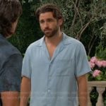 Chance’s blue denim shirt on The Young and the Restless