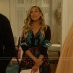 Carrie’s floral print skirt on And Just Like That