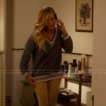 Carrie’s yellow sheer leggings on And Just Like That