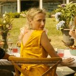 Carrie’s yellow floral print dress on We Were Liars