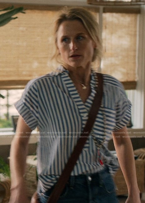 Carrie's blue striped top on We Were Liars