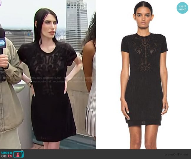 Carven Corenilly Knit Dress worn by Georgia McCann on E! News
