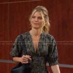 Cat’s floral corset jumpsuit on Days of our Lives