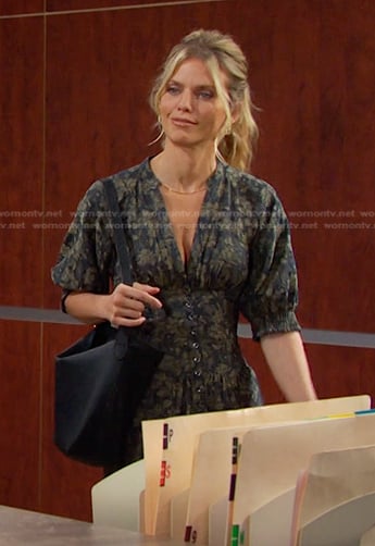 Cat’s floral corset jumpsuit on Days of our Lives
