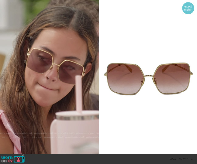 Celine Gold Sunglasses worn by Emira D’Spain on Next Gen NYC