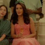 Charlotte’s pink embroidered floral dress on And Just Like That