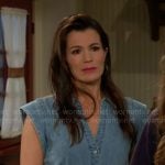 Chelsea’s denim shirtdress on The Young and the Restless