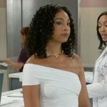 Chelsea’s leopard print jeans on Beyond the Gates