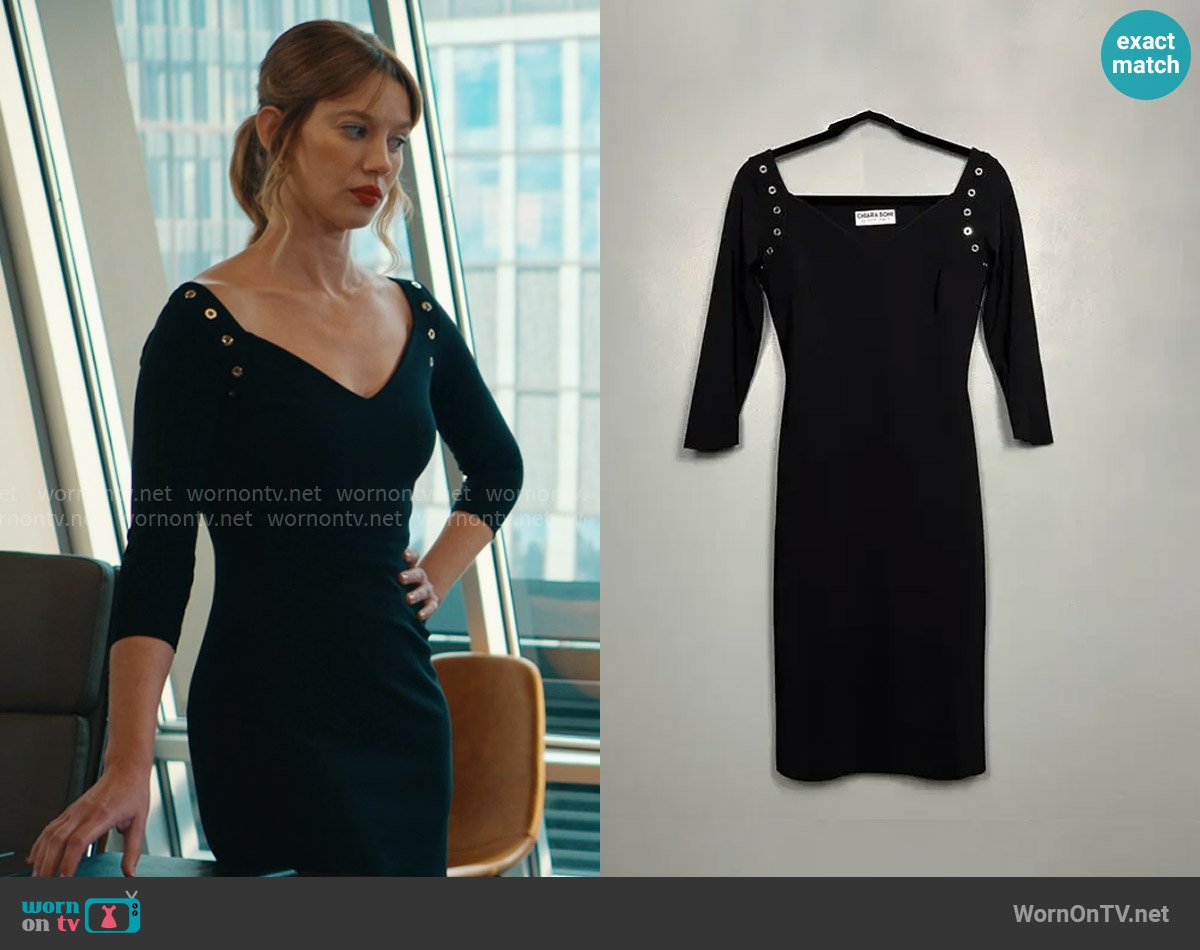 Chiara Boni La Petite Robe Riveted Sweetheart Neckline worn by Shae Banfield (Yael Grobglas) on Matlock