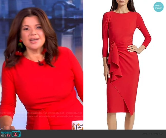 Chiara Boni La Petite Robe Wanper Jersey Cocktail Dress worn by Ana Navarro on The View