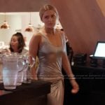 Chloe’s metallic twist front dress on Next Gen NYC