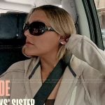 Chloe’s black sunglasses on Next Gen NYC