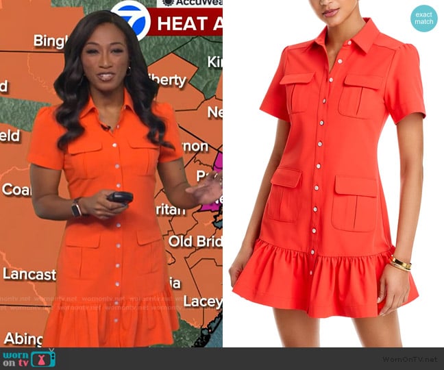 Cinq a Sept Jamie Shirt Dress worn by Brittany Bell on Good Morning America