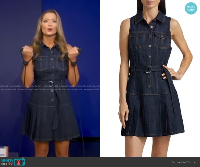 Dani’s belted denim dress on GMA