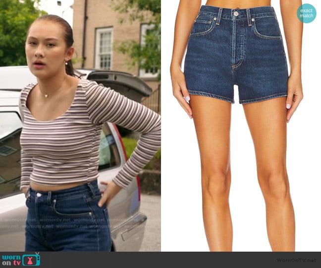 Citizens of Humanity Marlow Vintage Short worn by Belly Conklin (Lola Tung) on The Summer I Turned Pretty