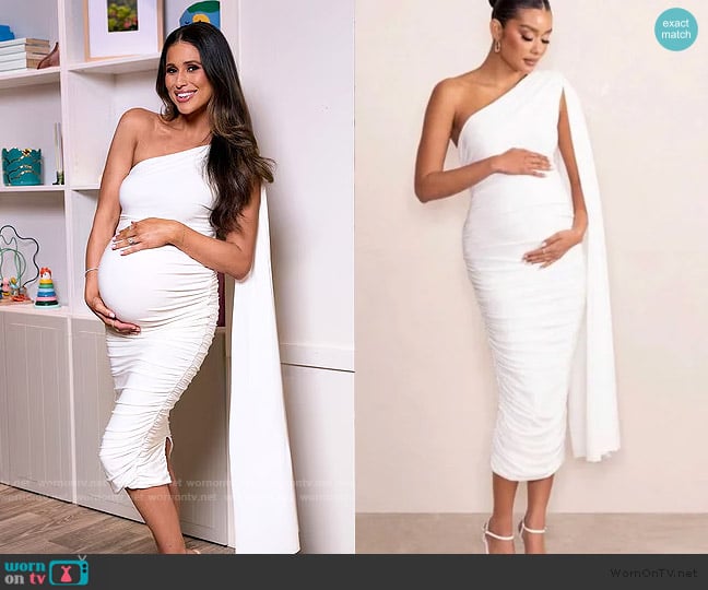 Club L London White Maternity dress worn by Nia Booko on The Valley