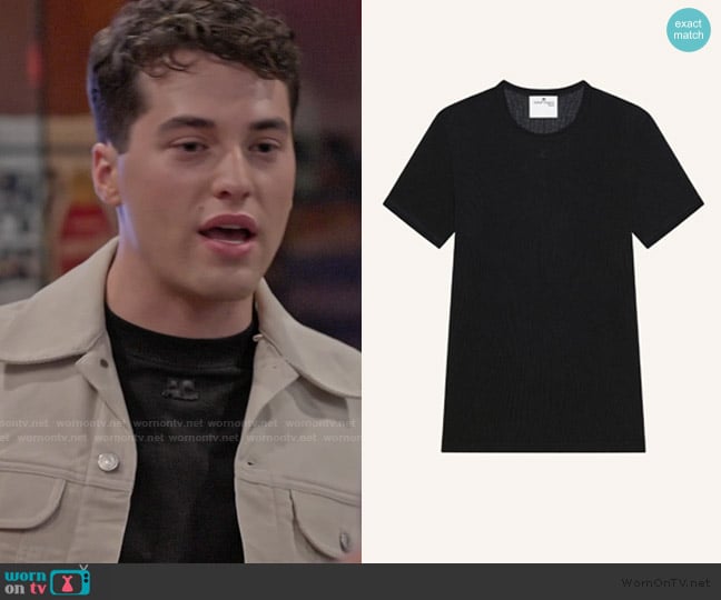 Courreges Mesh T-Shirt worn by Brooks Marks on Next Gen NYC