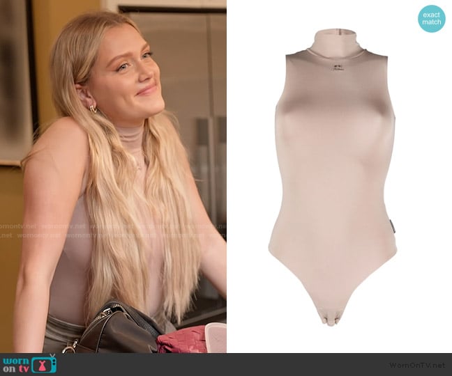Courreges Techno jersey bodysuit worn by Chloe on Next Gen NYC