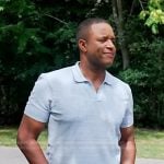 Craig Melvin’s blue mesh polo on Today