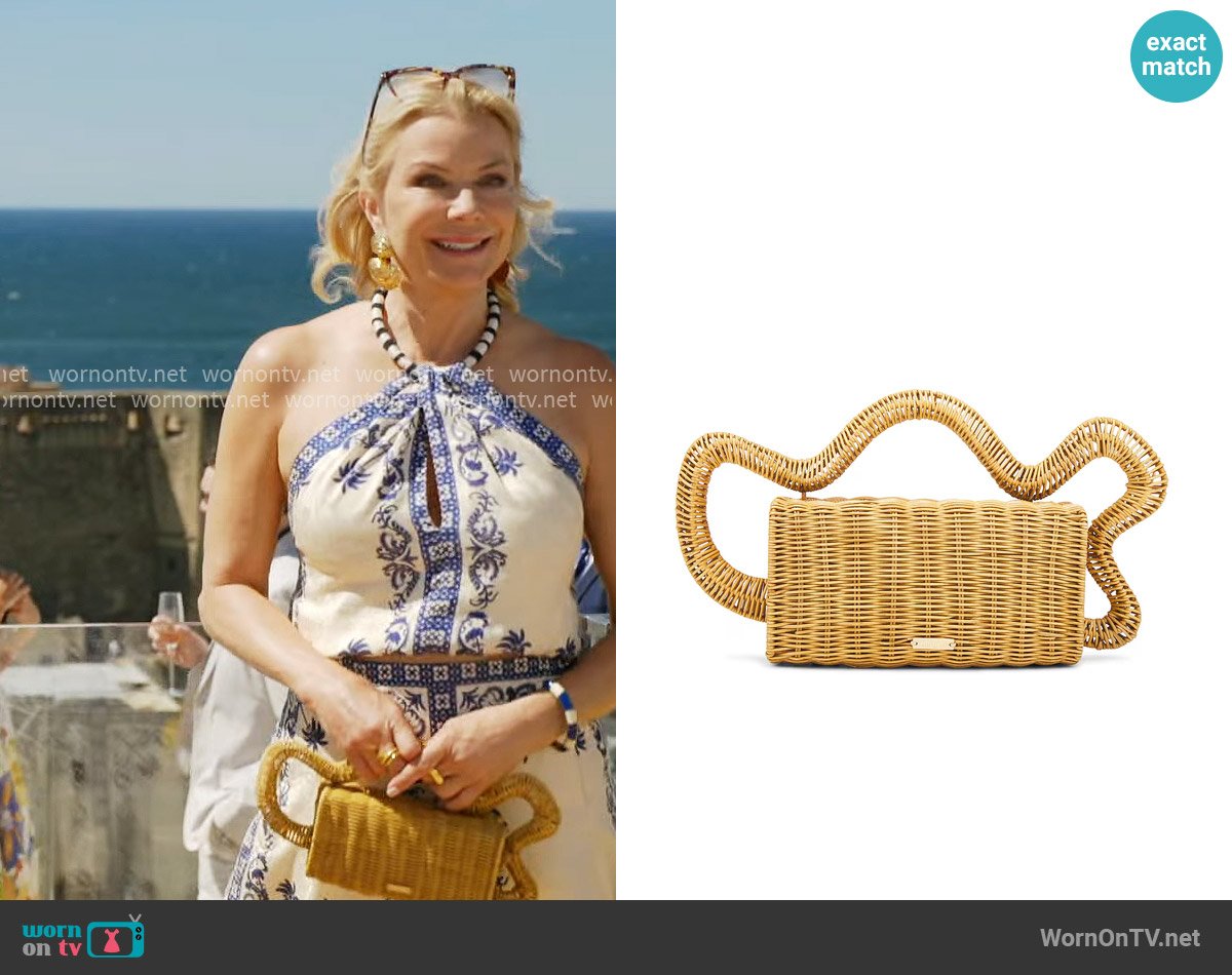 Cult Gaia Elsa Clutch worn by Brooke Logan (Katherine Kelly Lang) on The Bold and the Beautiful