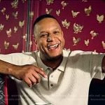 Craig Melvin's textured polo from Garden & Gun Magazine on Today