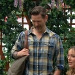 Daniel’s plaid button down shirt on The Young and the Restless
