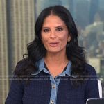 Darlene’s blue colorblock denim dress on Today