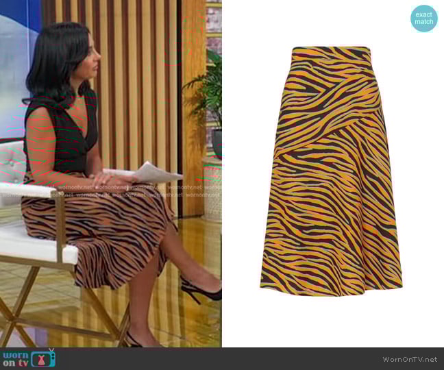 Diane von Furstenberg Lilo Skirt worn by Dr. Tara Narula on Good Morning America