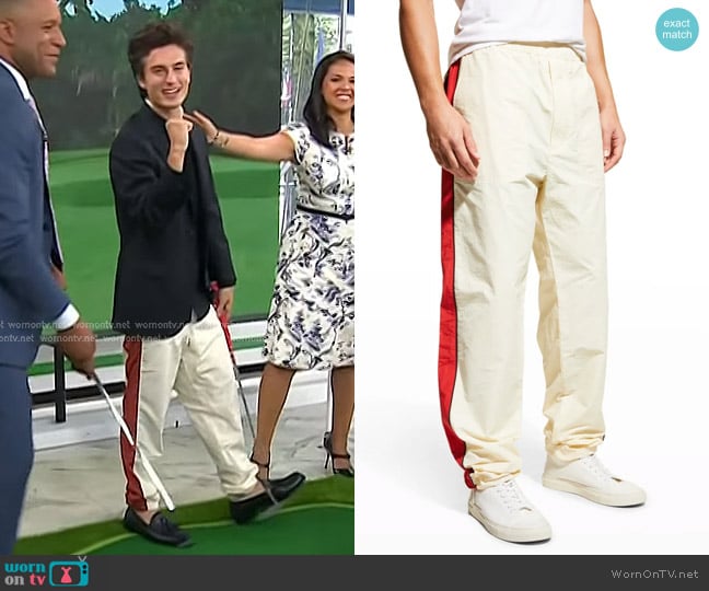 Diesel P-Sports Colorblock Track Pants worn by Peter Dager on Today