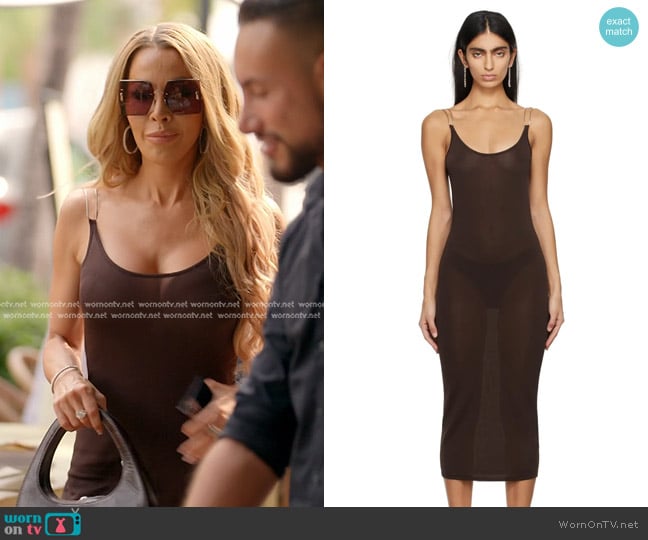 Dion Lee Double Wire Midi Dress worn by Lisa Hochstein (Lisa Hochstein) on The Real Housewives of Miami