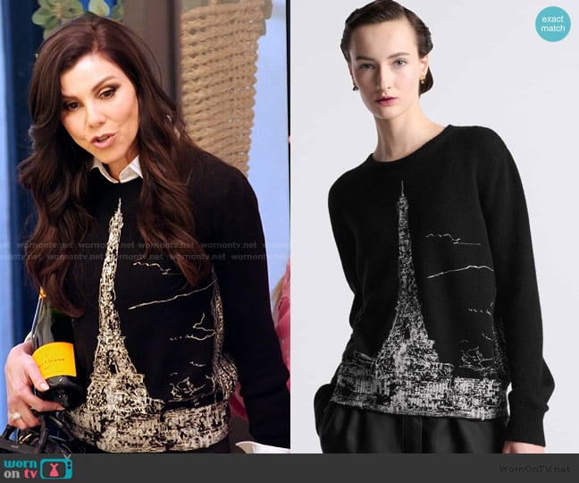 Dior Embroidered Sweater worn by Heather Dubrow on The Real Housewives of Orange County
