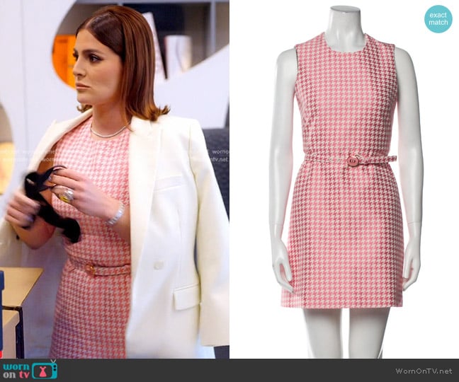 Dior Houndstooth Mini Dress worn by Stephanie Shojaee (Stephanie Shojaee) on The Real Housewives of Miami
