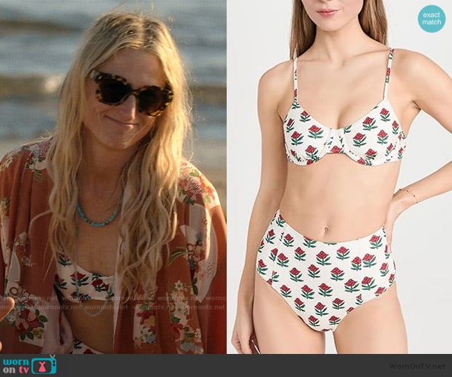 Rhode Divya Bikini Top worn by Caroline Sinclair (Mamie Gummer) on We Were Liars