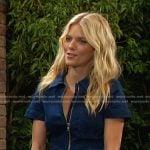 Cat’s denim jumpsuit on Days of our Lives