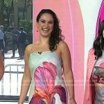 Donna’s floral print slip dress on Today
