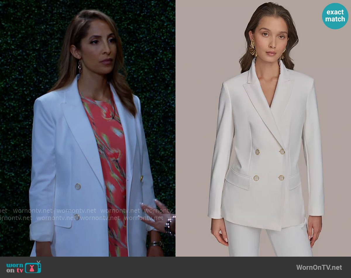 Lily’s white blazer on The Young and the Restless