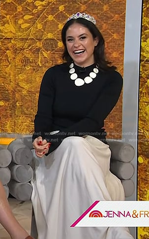 Donna’s two-tone maxi dress on Today
