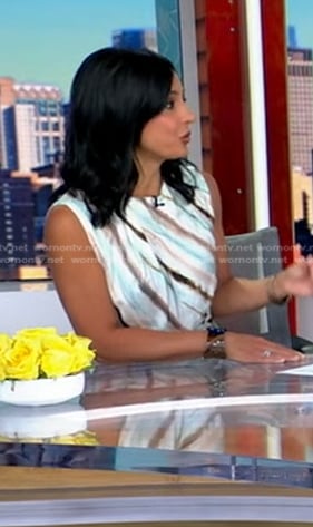 Dr. Tara Narula’s dye striped dress on Good Morning America