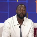 Dwyane Wade’s white leather jacket on Today