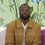 Dwyane Wade’s beige ribbed jacket on Today